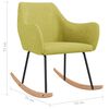 vidaXL Chaise &agrave; bascule Vert Tissu