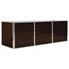 vidaXL Lit sur&eacute;lev&eacute; de jardin Marron 240x80x77 cm Acier galvanis&eacute;