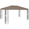 vidaXL Belv&eacute;d&egrave;re 4x3 m Taupe