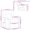 vidaXL Fauteuil inclinable de massage Crème Similicuir