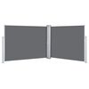 vidaXL Auvent lat&eacute;ral r&eacute;tractable Anthracite 170 x 1000 cm