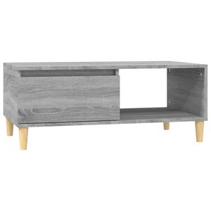 vidaXL Table basse Sonoma gris 90x50x36,5 cm Bois d'ing&eacute;nierie