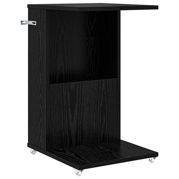 vidaXL Table d'appoint Ch&ecirc;ne noir 40 x 35 x 60 cm Bois d'ing&eacute;nierie