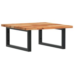 vidaXL &Eacute;tag&egrave;re de vasque murale acier et bois massif d'acacia