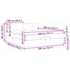 VidaXL Cadre de lit ottoman et matelas gris clair 200x200cm tissu