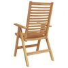 vidaXL Chaises de jardin 2 pcs Marron 52 x 64,5 x 108 cm
