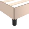 vidaXL Cadre de lit sans matelas cappuccino 120x190 cm similicuir