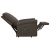vidaXL Fauteuil Marron fonc&eacute; Tissu