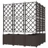 vidaXL Cache-pot de jardin 5 pcs Marron 120 x 120 x 143 cm Acier