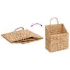 vidaXL Panier suspendu Naturel 30 x 17,5 x 49,5 cm Jacinthe d'eau