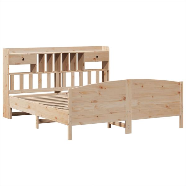 vidaXL Lit bibliothèque sans matelas 180x200 cm bois massif de pin