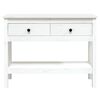 vidaXL Table console Blanc 100x35x75 cm Bois massif de pin