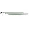 vidaXL Auvent r&eacute;tractable Vert et blanc 500 &times; 300 cm