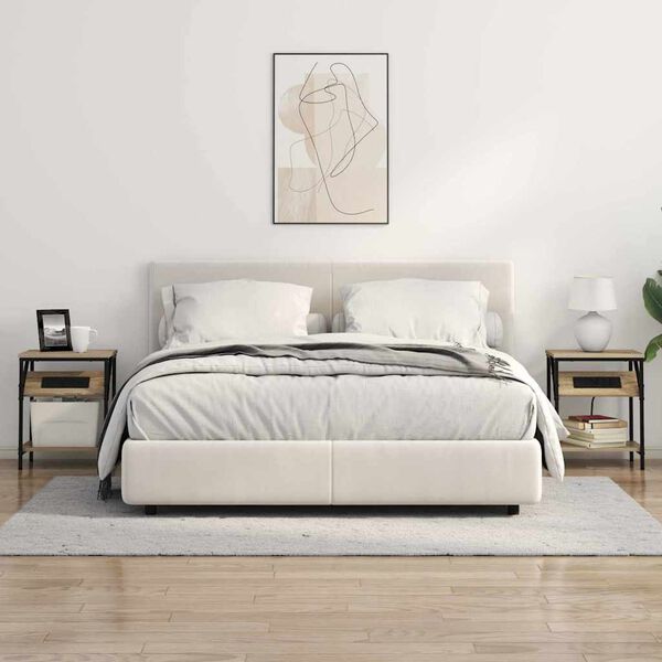 vidaXL Cabinet de chevet Ch&ecirc;ne Sonoma 38 x 30 x 48 cm