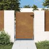 vidaXL Portail de jardin 85x125 cm acier corten