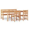 vidaXL Ensemble &agrave; manger de jardin 4 pcs Bois de teck massif