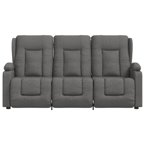 vidaXL Fauteuil de massage inclinable avec porte-gobelets 3 places