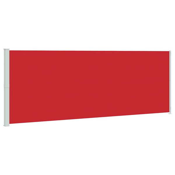 vidaXL Auvent lat&eacute;ral r&eacute;tractable de patio 220x600 cm Rouge