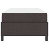 vidaXL Lit &agrave; ressorts avec matelas Marron fonc&eacute; 90 x 190 cm tissu
