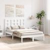 vidaXL Cadre de lit sans matelas blanc 120x200 cm bois massif