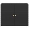 vidaXL Armoire de rangement de jardin Noir 100x55,5x80 cm Résine tressée