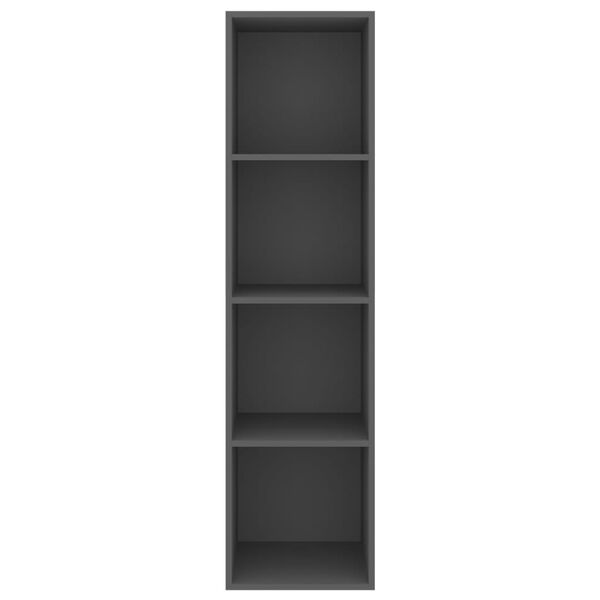 vidaXL Meuble TV mural Gris 37x37x142,5 cm Bois d&rsquo;ing&eacute;nierie