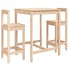 vidaXL Ensemble de bar de jardin 3 pcs bois de pin massif