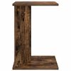 vidaXL Table d'appoint Ch&ecirc;ne fum&eacute; 35 x 25 x 50 cm Bois d'ing&eacute;nierie