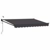 vidaXL Auvent r&eacute;tractable &eacute;lectrique Anthracite 3,5 x 2,5 m