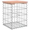 vidaXL Banc de jardin design gabion 33x31x42 cm bois massif de douglas