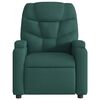 vidaXL Fauteuil inclinable Vert foncé Tissu