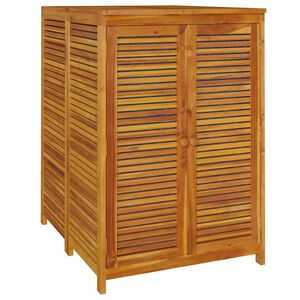 vidaXL Bo&icirc;te de rangement de jardin 70x87x104 cm bois massif d'acacia