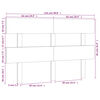 vidaXL T&ecirc;te de lit Blanc 124x3x81 cm Bois massif de pin