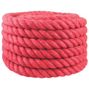 vidaXL Corde en Jute 40 mm Rouge Jute 100% Tossa