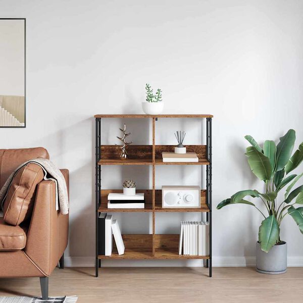 vidaXL &Eacute;tag&egrave;re Bois Ancien 82 x 32 x 112 cm Bois d'ing&eacute;nierie