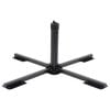 vidaXL Base de parasol pliable pour m&acirc;t &Oslash;38/48 mm noir brillant acier