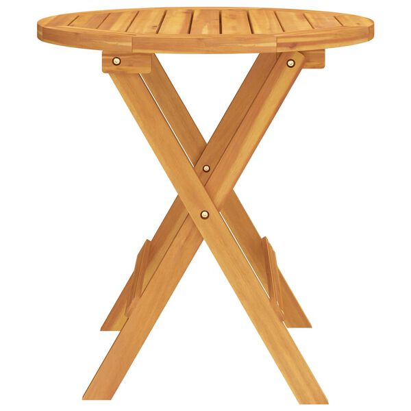 vidaXL Table de bistro Ø46x47 cm Bois d'acacia massif