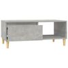 vidaXL Table basse Gris b&eacute;ton 90x50x36,5 cm Bois d'ing&eacute;nierie