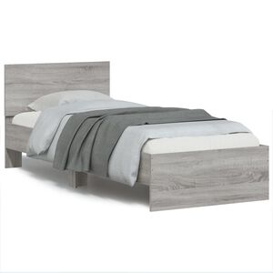 vidaXL Cadre de lit sans matelas avec t&ecirc;te de lit 90x200 cm