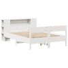 vidaXL Lit biblioth&egrave;que sans matelas blanc 140x190 cm bois pin massif