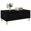 vidaXL Table basse Noir 90x50x36,5 cm Bois d'ing&eacute;nierie