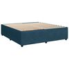vidaXL Cadre de lit sans matelas bleu 200x200 cm velours
