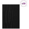 vidaXL Panneaux d&eacute;coratifs 50 pcs Ch&ecirc;ne noir 30 x 42 x 0,27 cm
