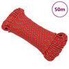 vidaXL Corde de bateau Rouge 3 mm 50 m Polypropyl&egrave;ne