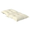 vidaXL Coussins de chaise de jardin &agrave; dossier bas lot de 2 cr&egrave;me