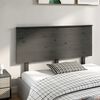 vidaXL T&ecirc;te de lit Gris 144x6x82,5 cm Bois massif de pin