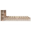 vidaXL Lit biblioth&egrave;que sans matelas 160x200 cm bois massif