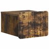 vidaXL Cabinet de chevet mural Ch&ecirc;ne fum&eacute; 33 x 34,5 x 24 cm