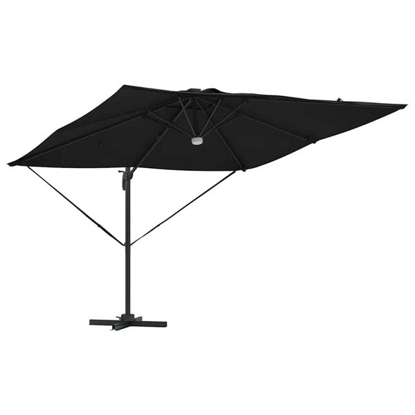 vidaXL Parasol Roma Noir 286 x 285 x 270 cm Aluminium et polyester