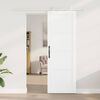 vidaXL Porte coulissante Blanc 73,5 x 211 cm Pin massif